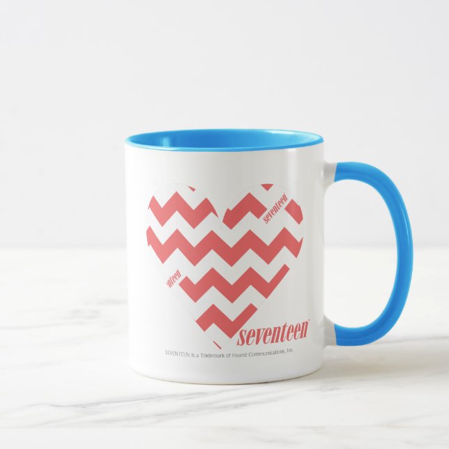 Mug Rose 3 de zigzag (Droite)