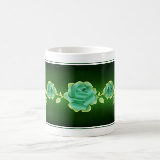 Mug Rose amoureux Design Metallic vert Rose