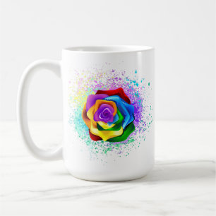 Mug Rose arc-en-ciel coloré
