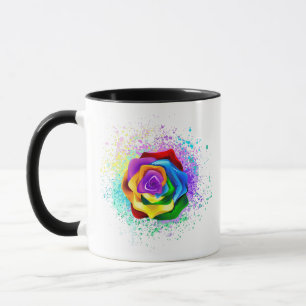 Mug Rose arc-en-ciel coloré