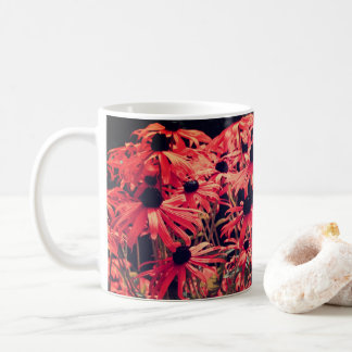 Mug Rose Black Eyed Susan Floral Art