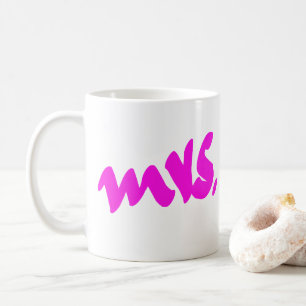 Mug Rose Blanc Coloré Mme Cadeaux Pour Elle