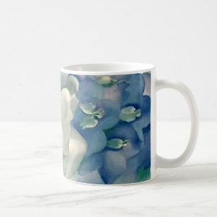 Mug Rose blanc et pied-d'alouette de stupéfaction la