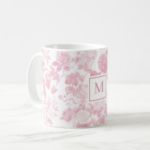 Mug Rose Blanc Floral Rose Chinoiserie Baby Girl
