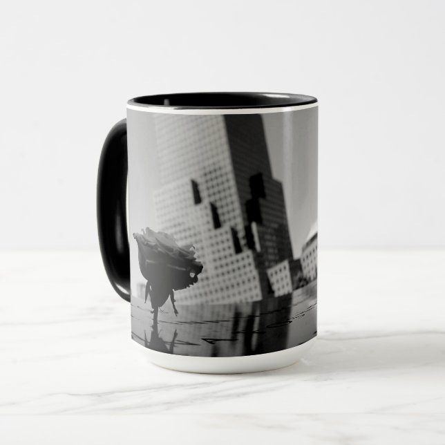 Mug Rose blanche du souvenir (Devant gauche)