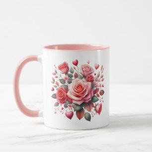 Mug Rose Bouquet Floral Design-62103