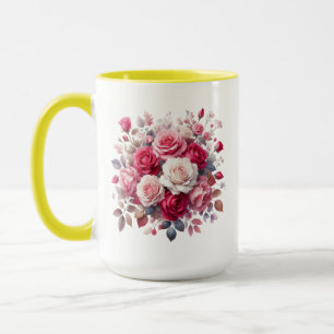 Mug Rose Bouquet Floral Design-62104