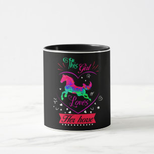 Mug Rose Cette Fille Aime Son Cheval