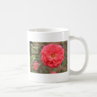 Mug Rose couleur pêche de rose de 91:14 de psaume