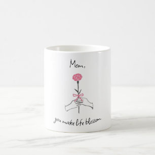 Mug Rose de la fête des mères