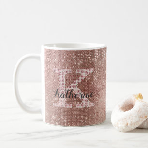 Mug Rose de la Parties scintillant d'or de la fille Sp