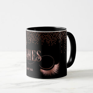 Mug Rose de maquillage de maquillage d'or