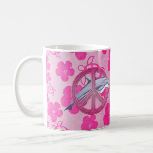 Mug Rose de paix de dauphin (Gauche)