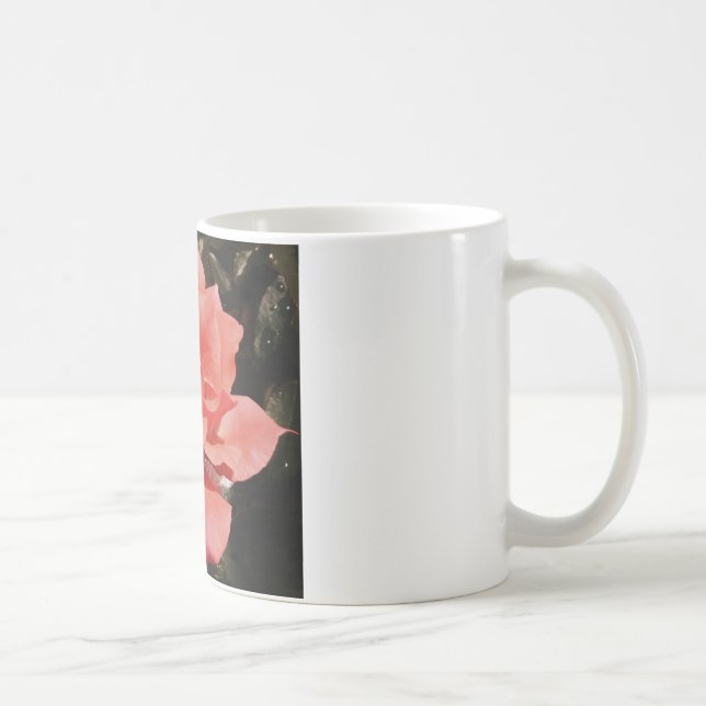 Mug rose de pêche et détritus (Droite)