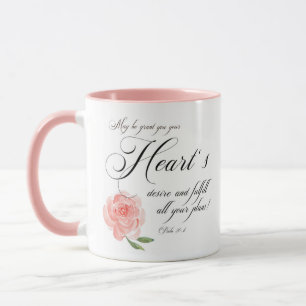 Mug Rose désir du coeur