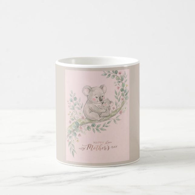 Mug Rose, Douce Maman Koala et Joey (Centre)