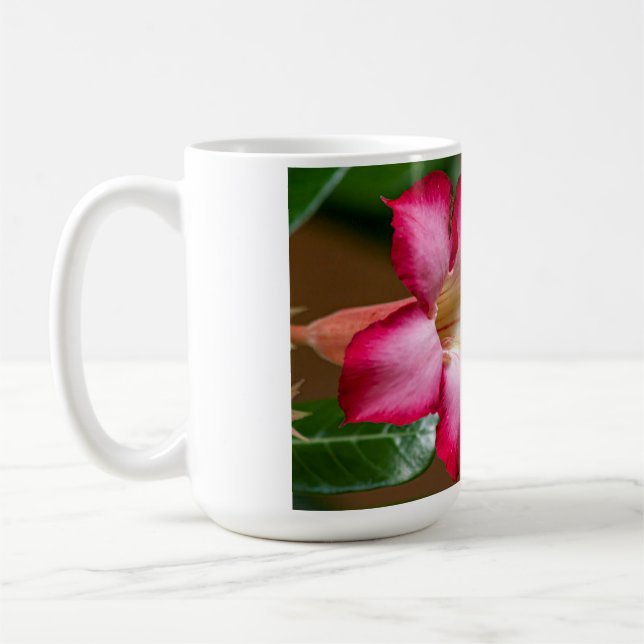 Mug Rose du désert Adenium rose Obesum (Gauche)