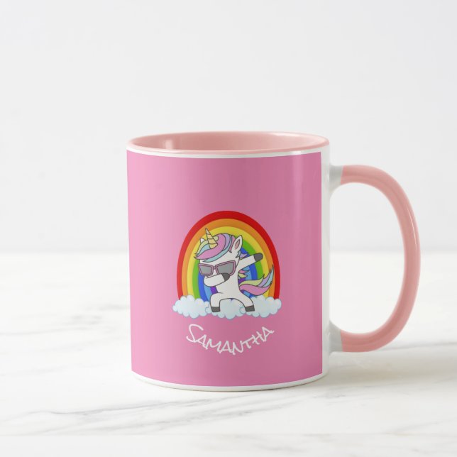 Mug rose du Parti Unicorne (Droite)