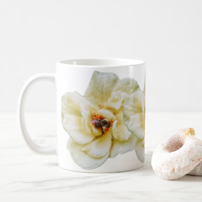 Mug Rose et abeille (Avec donut)