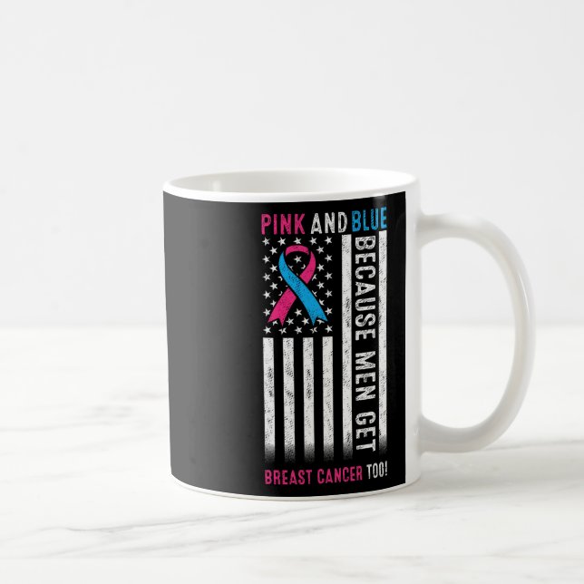 Mug Rose Et Bleu Parce Que Les Hommes Nous Accompagnen (Droite)