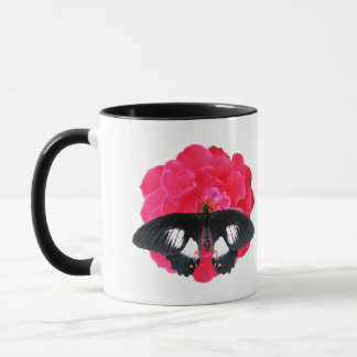 Mug Rose et Swallowtail