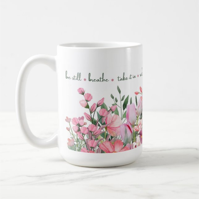 Mug rose floral (Gauche)