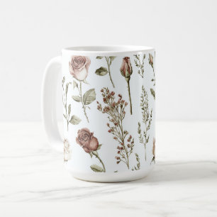 Mug Rose Florale Rose Rouge Rose