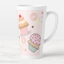 mug rose gâteau