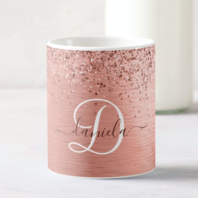 Mug Rose Gold brossé Parties scintillant métallique No (Créateur téléchargé)