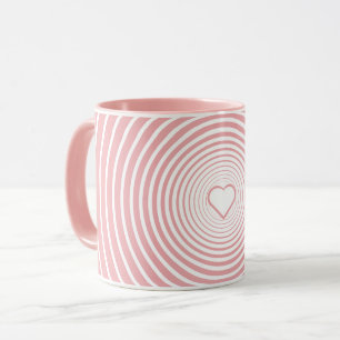 Mug rose Gold Café avec coeur