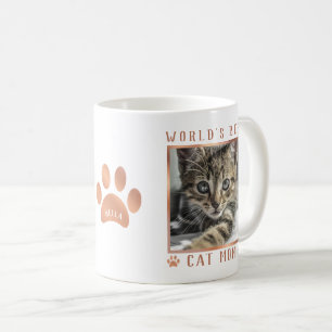 Mug Rose Gold Paillettes Pattes Photo de la Meilleure