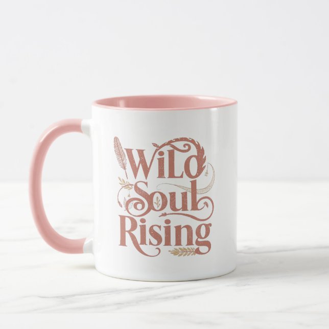 Mug Rose Gold Wild Soul Rising Free Spirit (Gauche)