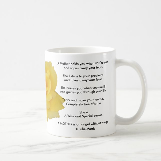 Mug  Rose jaune (Droite)