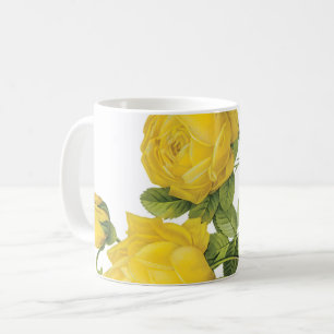 Mug rose jaune (Rosa sulfurea) de Redouté