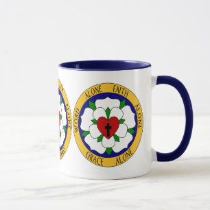 Mug Rose Luther Blanc Et Vert