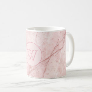 Mug Rosé Marbre Bio Blush Rose Pâle 