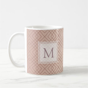 Mug Rose motif personnalisé de luxe Gold