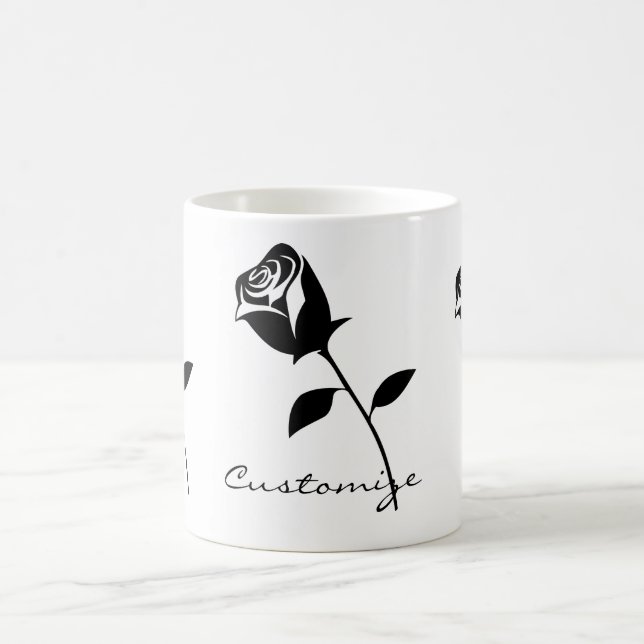 Mug Rose noir Valentine Flower Thunder_Cove (Centre)