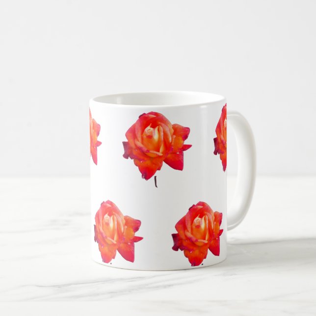 Mug Rose orange (Devant droit)