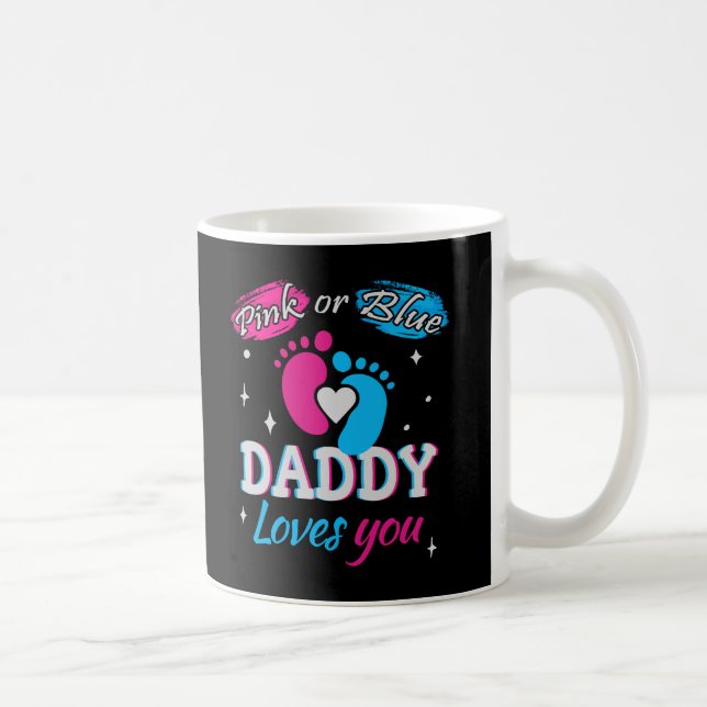 Mug Rose ou Bleu, papa t'aime (Droite)
