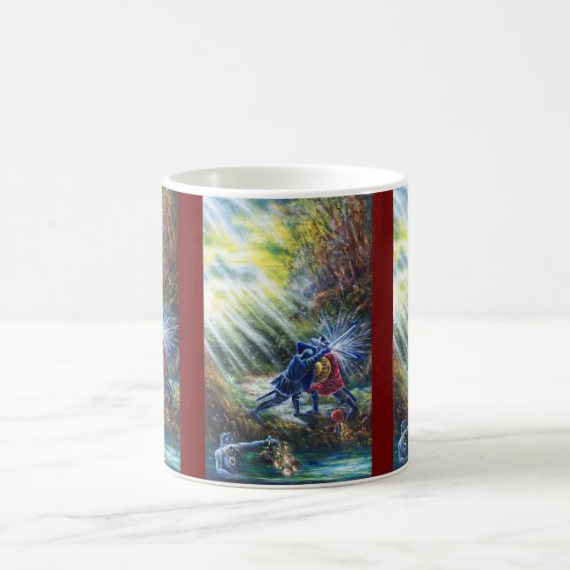 Mug ROSE OUBLIÉ combattant les chevaliers, l'argent et (Centre)