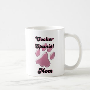 Mug Rose Pawprint de maman de cocker