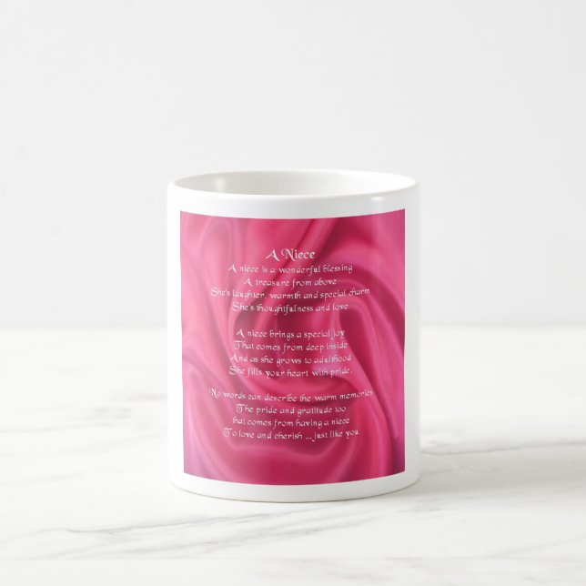 Mug Rose - poème de nièce (Centre)