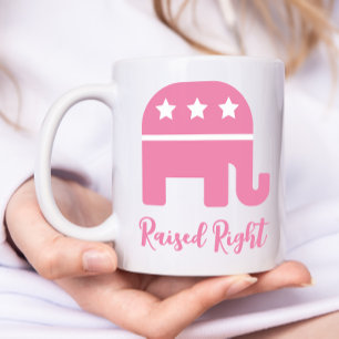 Mug Rose Raisonné Républicain De Droite