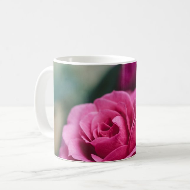 Mug Rose romantique (Devant gauche)