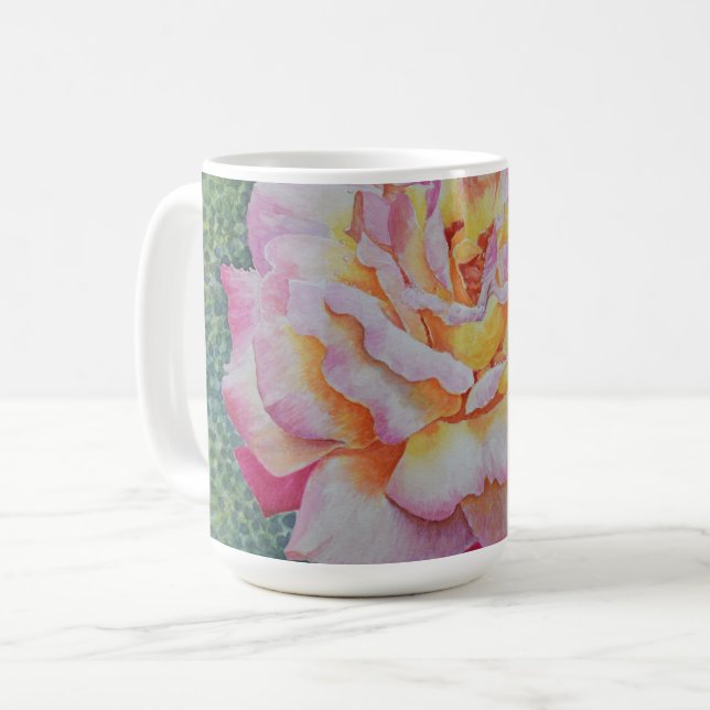 Mug Rose rose au printemps (Devant gauche)