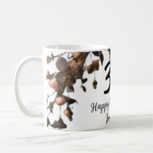 Mug Rose rose fleur vintage moderne 30e anniversaire