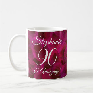 Mug Rose Rouge Élégante 90 et Personnalisé Incroyable