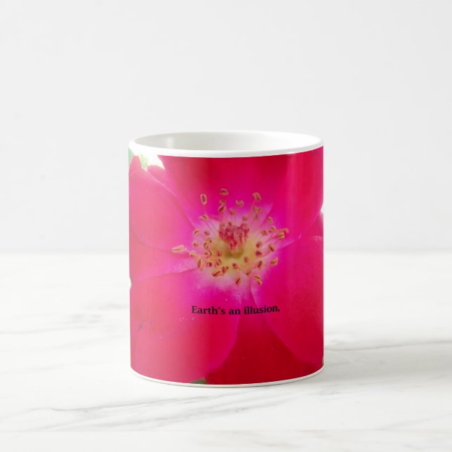 Mug Rose Rouge Floral : La Terre est une illusion | In (Centre)