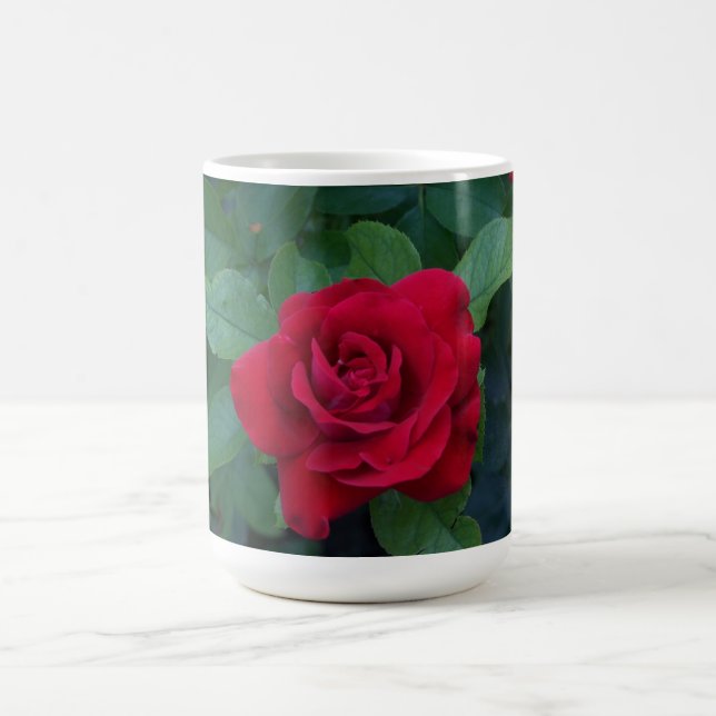 Mug Rose rouge proche (Centre)